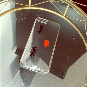 iPhone 8 plus “Eyelashes and Lips” phone case
